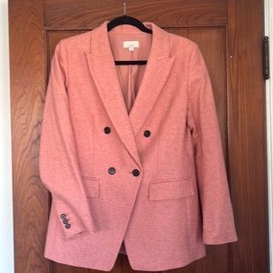 Pretty Heather Pink Blazer - Loft; Size 8